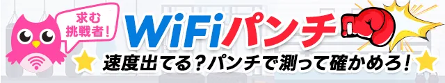 光回線の通信速度測定【WiFiパンチ】